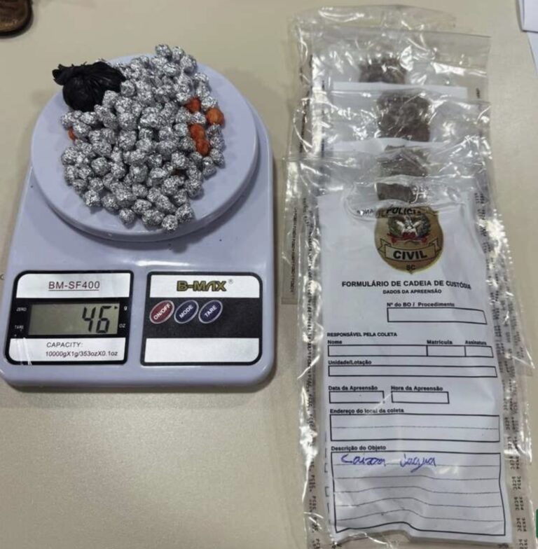 Polícia Civil e Militar realizam operação integrada contra o tráfico de drogas em Curitibanos